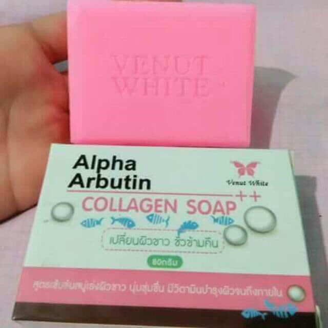 alpha-arbutin-collagen-soap-สบู่อัลฟ่าอาร์บูตินคอลลาเจน