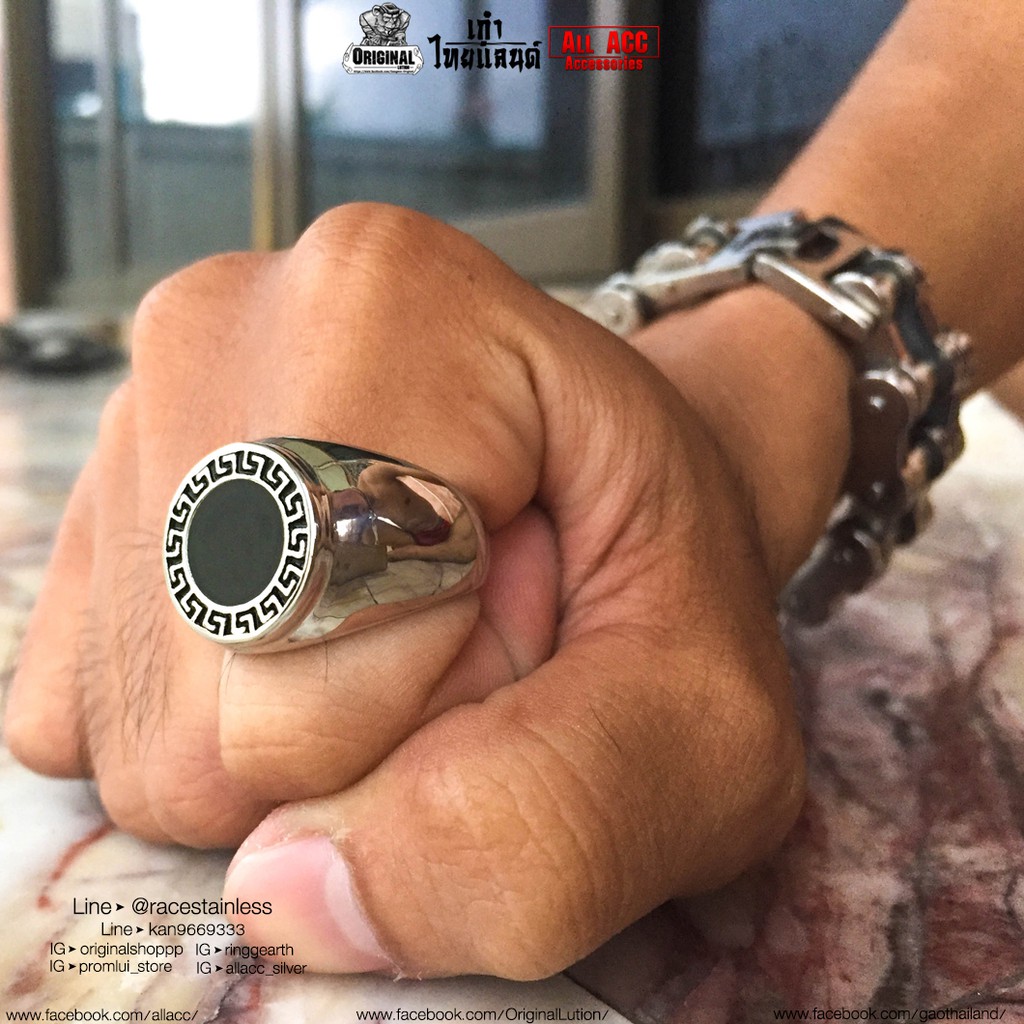 แหวน-versace-เวอซาเช่-เงินหัวดำ-สแตนเลสแท้-stainless-316l-แหวนผู้ชาย-แหวนแฟชั่น-แหวนเท่ๆ-แหวนสแตนเลส-แหวน-ring-แหวนเลส