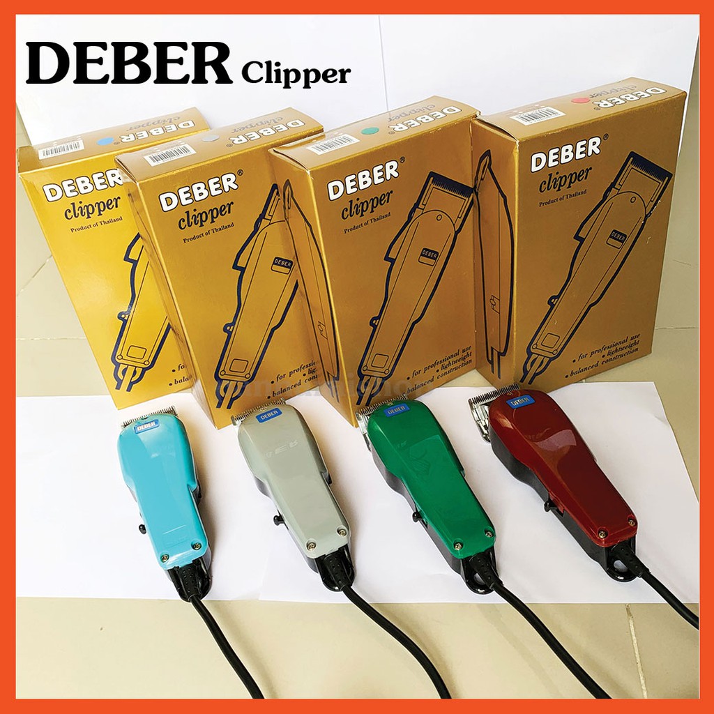 Deber รุ่น deber clipper คละสี ปัตตาเลี่ยนตัดผม แบบสาย เสียบปลั๊ก กล่อง ...