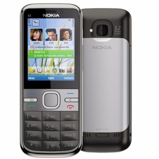 โทรศัพท์มือถือโนเกียปุ่มกด NOKIA C5  (สีดำ)  3G/4G รุ่นใหม่2020  รองรับภาษาไทย