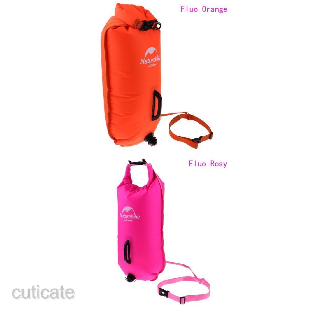 ภาพหน้าปกสินค้าHigh Visibility Waterproof Inflatable Safety Swim Buoy Tow Float Dry Bag & Waist Belt For Open Water Swimming Training - จากร้าน cuticate.th บน Shopee