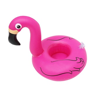 Flaot Me Summer ที่วางแก้วเป่าลม ฟลามิงโก้ สีชมพู ขนาดใหญ่ Inflatable Giant Flamingo Cup Holder