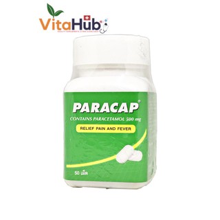 ภาพหน้าปกสินค้าParacap 500 mg พาราแคปแบบขวด ขนาด 50 เม็ด ที่เกี่ยวข้อง