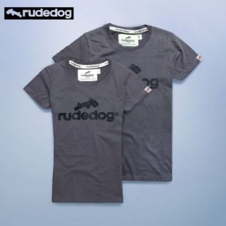 Rudedog เสื้อยืดชาย/หญิง รุ่น Logo18 สี Light grey (ราคาต่อตัว)