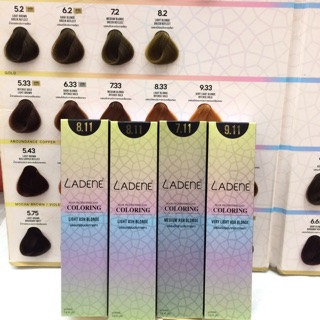 พร้อมส่ง ‼️ LADENE ลาดีเน่ รุ่น Coloring สีผม ผมโทนหม่น ผมเทา น้ำตาลหม่น ผสมคอลลาเจน  ครีมเปลี่ยนสีผม ครีมย้อมผม