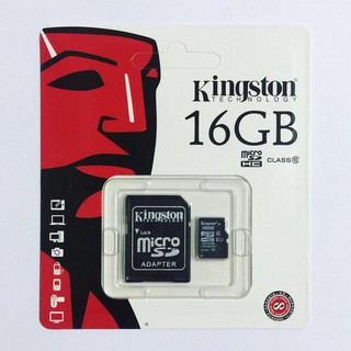 Kingston Memory Card Micro SD SDHC 16 GB Class 10 ของแท้