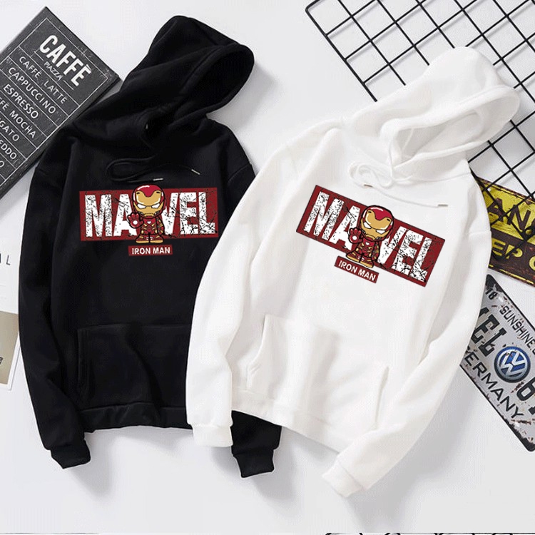 เสื้อแจ็กเก็ตแขนยาว-มีฮู้ด-ผ้ากํามะหยี่-แบบหนา-ทรงหลวม-ลาย-marvel-iron-man-สําหรับผู้ชาย-และผู้หญิง