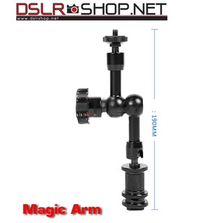 Magic Arm ขนาด 7 นิ้ว ใช้ต่อเพิ่มอุปกรณ์เสริมเช่นจอ Monitor หรือ ไฟต่อเนื่อง