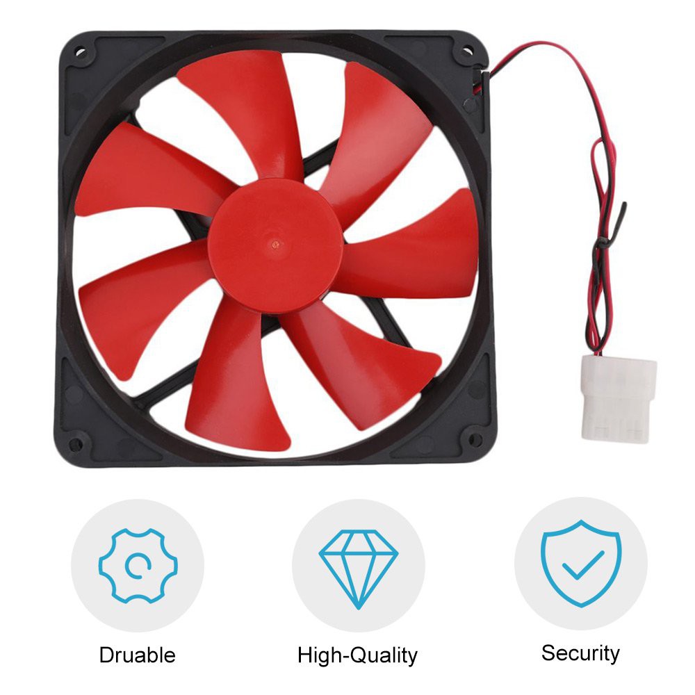 ส่วนลดใหญ่ 140MM Universal PC Computer Cooling Fan Popular Durable Use