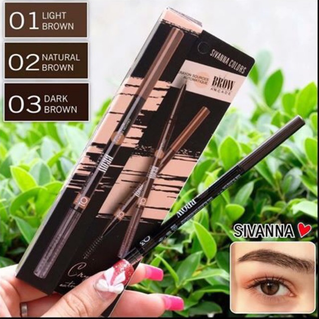 ดินสอเขียนคิ้ว HF206 Sivana เส้นเล็กเขียนง่าย มี3เบอร์ค่ะ | Shopee Thailand