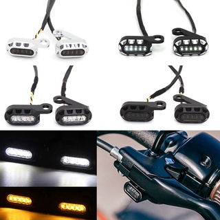 12 V Mini LED Turn Signal Indicator Brake Blinker Running Light For Harley Sportster 883 1200 48 72 Super Low Roadster 2