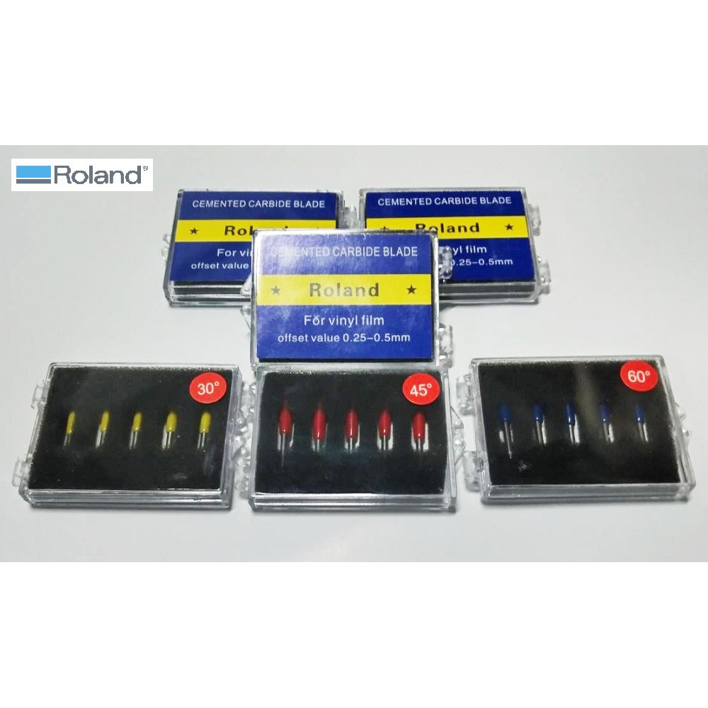 ใบมีด สำหรับเครื่องตัดสติกเกอร์โรแลนด์ 30 45 60 องศา [แพค5ชิ้น/กล่อง ...