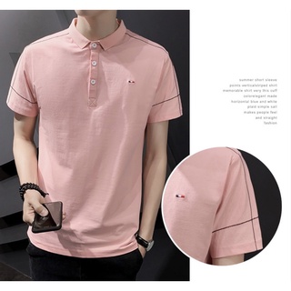 สินค้า เสื้อโปโลสีพื้น เสื้อโปโล สำหรับผู้ชาย Men Polo Shirt