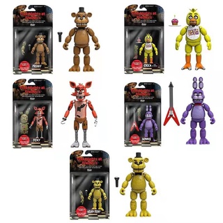 ภาพหน้าปกสินค้าFnaf FIVE NIGHTS AT FREDDY\'S Action Figures BONNIE FOXY CHICA FREDDY ฟิกเกอร์ PVC ของเล่น ของขวัญ ที่เกี่ยวข้อง