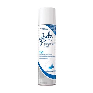 dee-double สเปรย์ปรับอากาศ GLADE 3IN1 กลิ่นคลีนเฟรช 300 มล. น้ำหอมปรับอากาศ