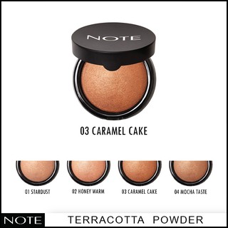 NOTE COSMETICS TERRACOTTA POWDER 03 CARAMEL CAKE