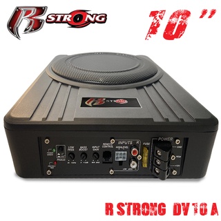 Subbox Bassbox ลำโพงซับเบส ซับบอกซ์ เบสบ็อกซ์, ซับใต้เบาะ 10 นิ้ว R-STRONG DV10A เพาเวอร์แอมป์ในตัว  ตู้ลำโพงซับเบส