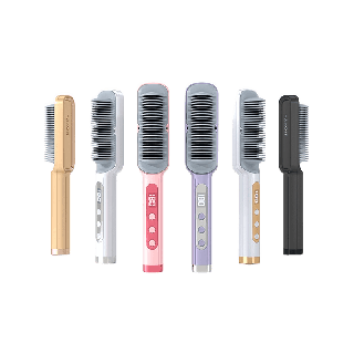 Haxon Ionic Daily Brush S12 หวีไฟฟ้า เครื่องหวีผมตรงไฟฟ้า มีไอออนลบ ปรับอุณหภูมิได้16ระดับ หวีรีดผมตรงไฟฟ้า หวีหนีบผมตรง