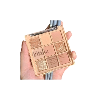 โปรโมชั่น : DIKALU COCO VENUS DKL901 พาเลทอายแชโดว์ 9 สี เนื้อดินน้ำมัน แมท เนื้อใยไหม ประกายชิมเมอร์ สีสวยมาก กันน้ำ Eye shadow