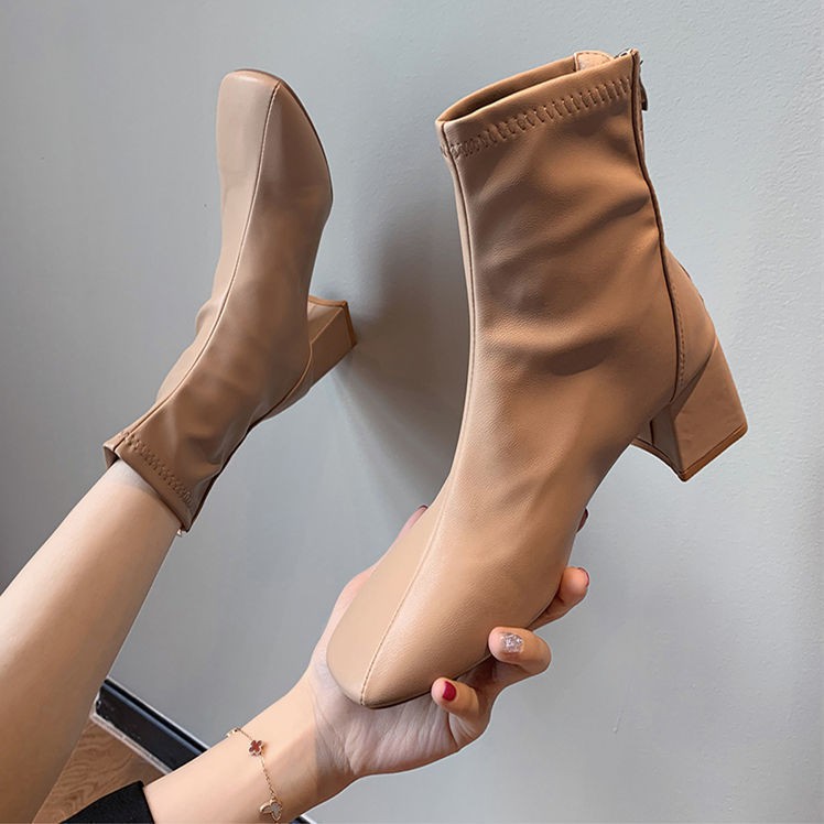 รองเท้าบูท-hot-sale-รองเท้าบูทมาร์ตินหญิงสไตล์อังกฤษปี-2020-ใหม่ฤดูใบไม้ผลิและฤดูใบไม้ร่วงรองเท้าส้นเดี่ยวส้นหนาตาข