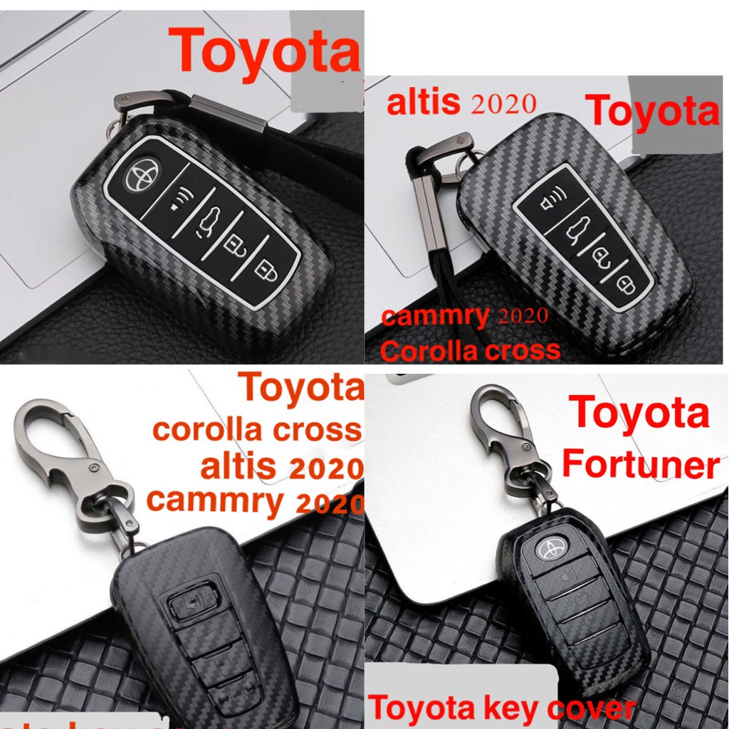 ราคาและรีวิวปลอกกุญแจ เคฟล่า Toyota Corolla Cross Fortuner CHR Altis Camrry Revo สินค้ามีพร้อมส่ง ส่งเร็ว ส่งไว genuine quality
