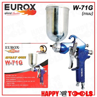 EUROX กาพ่นสี กาบน หัวฉีด 1.5 mm. 400cc. รุ่น W71G