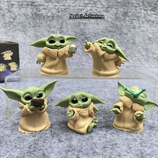 Star Wars The Mandalorian YodaBaby Yoda Baby Hand-made ตกแต่งรุ่นกล่องไข่ตุ๊กตาตุ๊กตาขนาดเล็ก