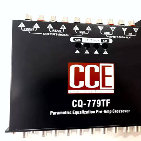 ปรีแอมป์รถยนต์-cce-7แบนด์-แต่งเสียงได้ดี-ลูกบิดโลหะอย่างแข็งแรง-วอลลุ่มกันฝุ่น-อย่างดี-ท้ายทิฟฟานี-cq-779tf-จำนวน1ตัว