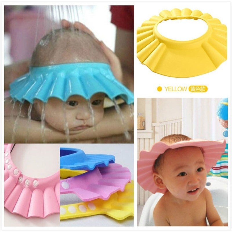 ภาพหน้าปกสินค้าBABYGARDEN หมวกอาบน้ำ แบบปรับได้ สำหรับเด็ก จากร้าน babygarden.th บน Shopee