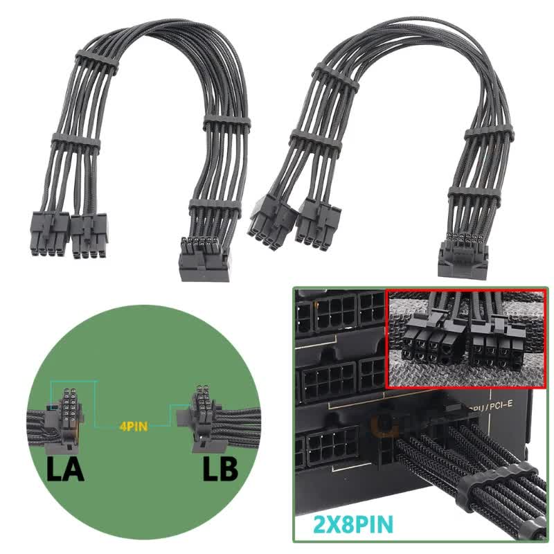 btsg-ใหม่-สายเคเบิลอะแดปเตอร์เชื่อมต่อ-16pin-12-4-เป็น-2x8p-pcie5-0-12vhpwr-สําหรับพาวเวอร์ซัพพลาย-gpu-90elbow-line-50-60-70-ซม