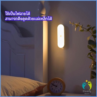 Comfy ไฟเซ็นเซอร์ LED ไร้สายตรวจจับการเคลือนไหว แสงสว่างกลางคืนมีพร้อมจัดส่ง human body sensor light