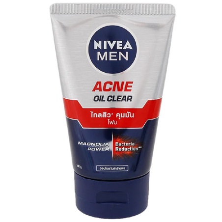 tha-shop-100-ก-x2-nivea-men-acne-oil-clear-นีเวีย-เมน-แอคเน่-ออยล์-เคลียร์-โฟม-นีเวีย-โฟมล้างหน้า-โฟมทำความสะอาดใบหน้า