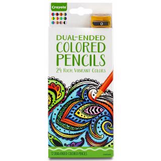 Crayola สีไม้ไร้สารพิษ12แท่ง24สีพร้อมกบเหลาดินสอ