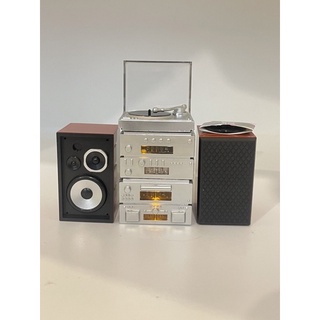 กาชาปอง Gachapon Stereo System (Full Component) ชุดเครื่องเสียงชุดที่ 1 สีเงิน