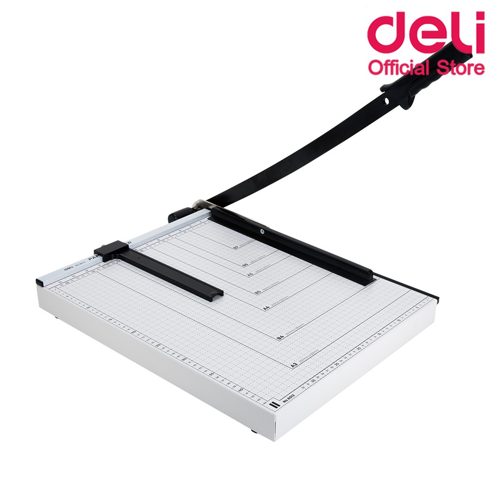 deli-8012-lever-paper-trimmer-แท่นเหล็กตัดกระดาษ-ขนาด-a3-460-x-380mm-แท่นเหล็กตัดกระดาษ-อุปกรณ์สำนักงาน-แท่นตัดกระดาษ