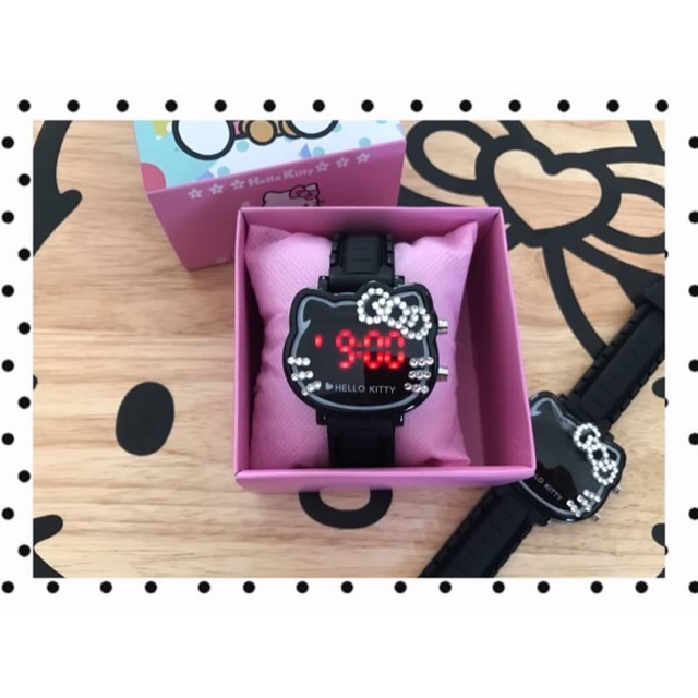 นาฬิกาคิตตี้-พร้อมกล่อง-หน้าปัดกว้าง-3-8-cm-ราคาเรือนละ-200-บาทไม่รวมส่ง