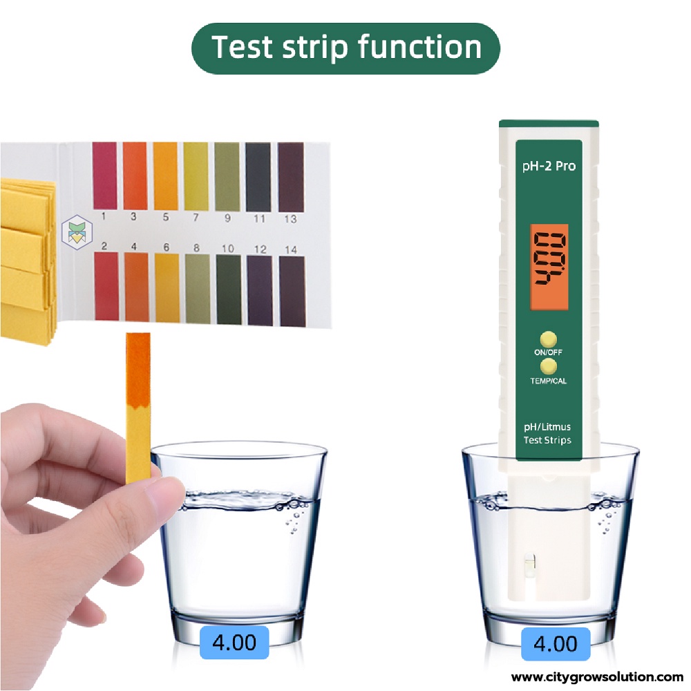 ph-meter-เครื่องวัดค่าพีเอช-ph-2pro-มีไฟเปลี่ยนสีตามค่า-ph-test-วัดค่ากรด-ด่าง-temp-litms-แถมฟรีผงcalibrate-ph-buffer