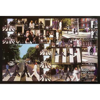 โปสเตอร์ รูปถ่าย วง ดนตรี 4เต่าทอง The Beatles - Abbey Road (1969) POSTER 24"x35" Inch English Pop Rock MUSIC V3