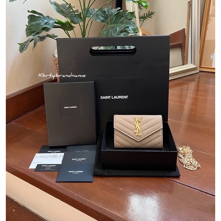 Ysl envelope wallet ปี21 Shopee Thailand
