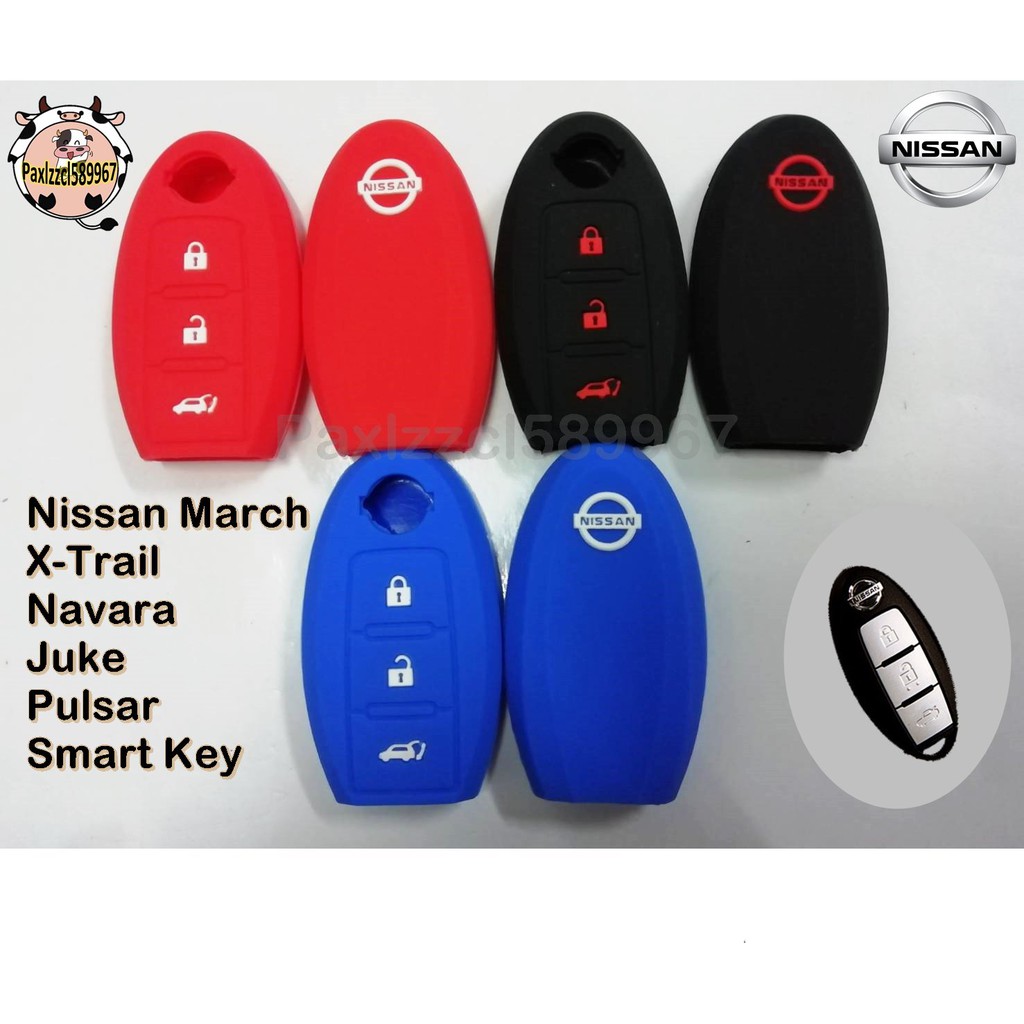 ซิลิโคน-nissan-ใส่กุญแจรีโมทอัจริยะ-nissan-march-x-trail-navara-3ปุ่ม-no-21