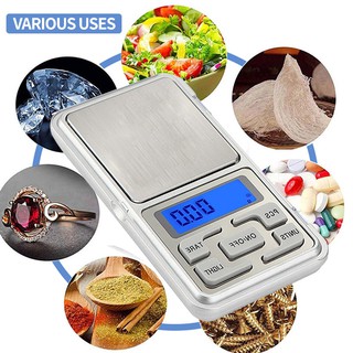 เครื่องชั่งดิจิทัลแบบพกพา เครื่องชั่งน้ําหนัก ดิจิตอล ตาชั่งดิจิตอล digital scale รับน้ำหนักได้ 200 กรัม ชั่งทองชั่งเพชร