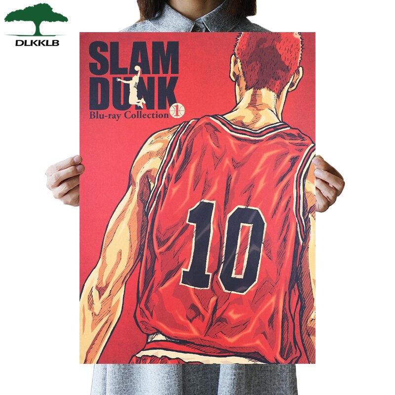 DLKKLB การ์ตูน สแลมดังก์ Slam Dunk บาสเกตบอล วินเทจ กระดาษคราฟท์ การตก ...
