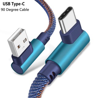 ภาพหน้าปกสินค้าสายชาร์จ แบบชาร์จเร็ว USB Type C 3.1 ทำมุม 90 องศา ที่เกี่ยวข้อง