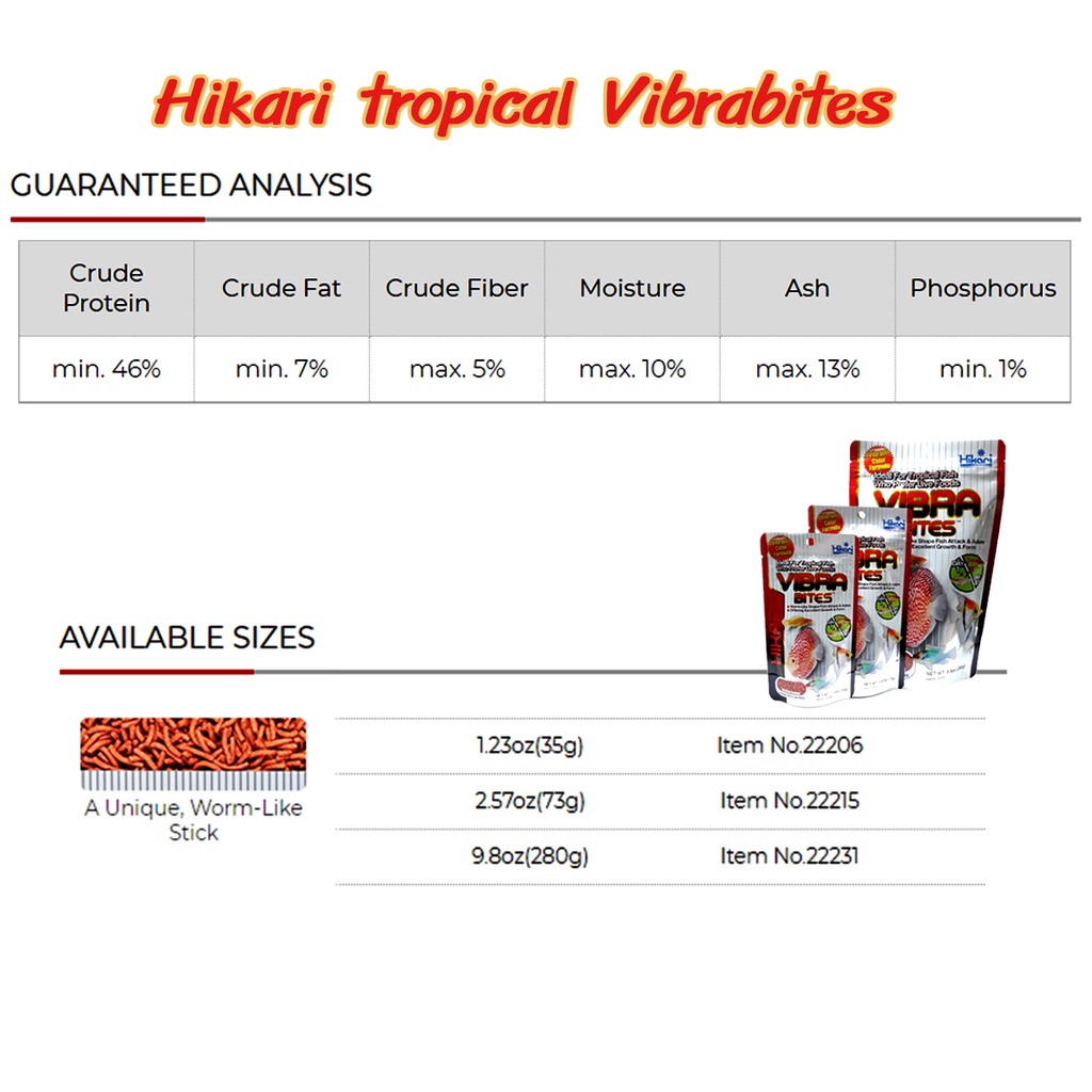 hikari-tropical-vibra-bites-35g-อาหารปลาปอมปาดัวร์-เทวดา-หมอแคระ-จมช้า