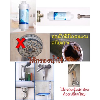 ฟิลเตอร์ กรองน้ำฝักบัว กรองน้ำประปา Water Filter ปลอดภัยสำหรับคุณและครอบครัว