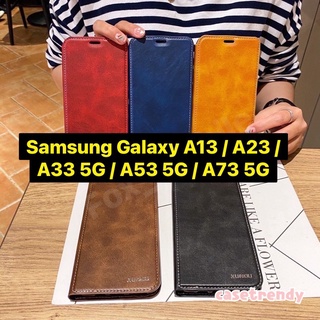 เคสหนัง Samsung Galaxy A13 /A23 / A33 5G /A53 5G/A73 5G  ฝาพับเรียบหรู  มีช่องใส่นามบัตร