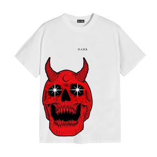 SATAN SKULL WHITE T-SHIRT