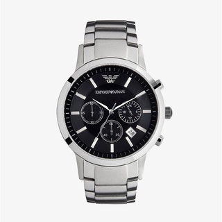 ภาพหน้าปกสินค้าEMPORIO ARMANI นาฬิกาข้อมือผู้ชาย รุ่น AR2434 Classic Chronograph Black Dial Steel - Silver ที่เกี่ยวข้อง