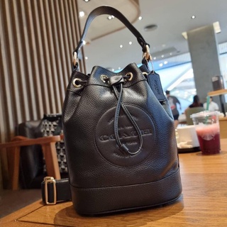 กระเป๋า COACH C4100 DEMPSEY DRAWSTRING BUCKET BAG