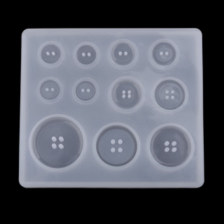 1 Set button Shape Silicone DIY Jewelry Mold Resin Mould Baking Shape Mould